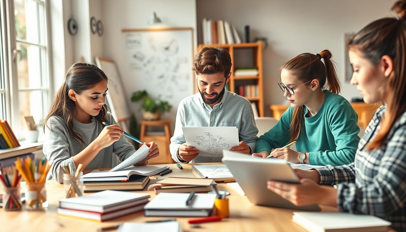 Student developing practical and academic skills